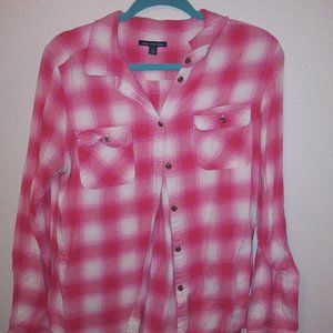 Pink Plaid Shirt